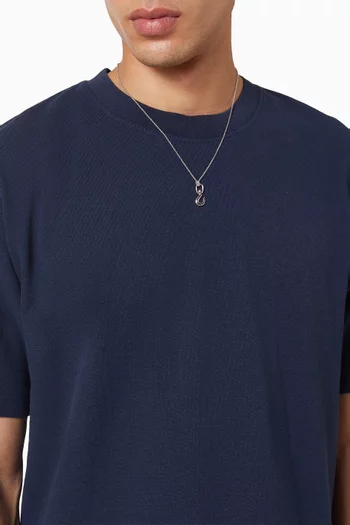 Hook Necklace in Sterling Silver