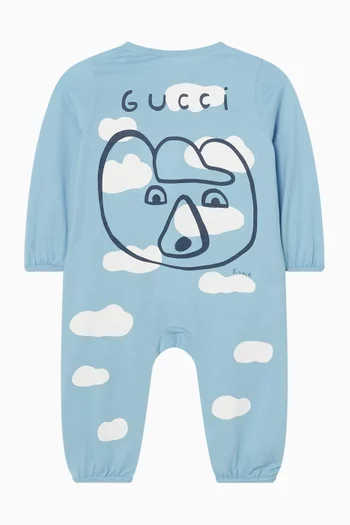 Embroidered Romper in Cotton