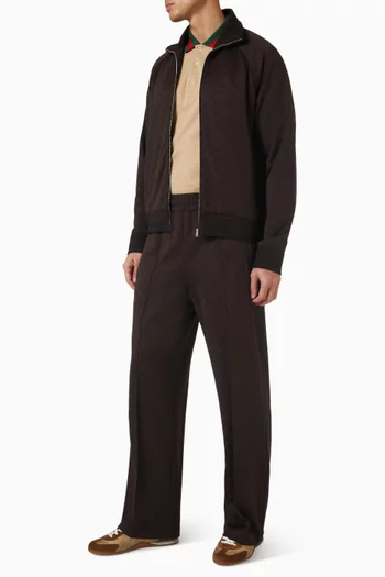 بنطال بنقشة حرفي GG جاكار جيرسيه