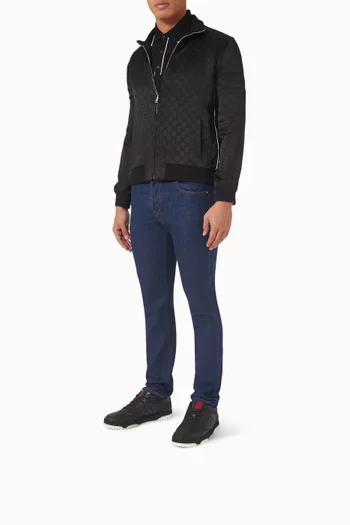 Re-Web GG Sneakers in Leather