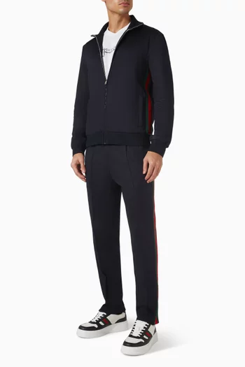 جاكيت بسحّاب وشريط ويب جيرسيه معالج