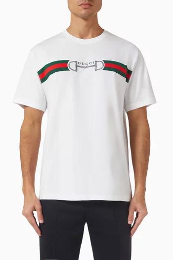 Embroidered T-shirt in Cotton
