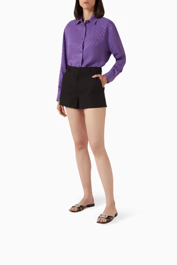 Interlocking G Crystal-embellished Sandals in Patent Leather