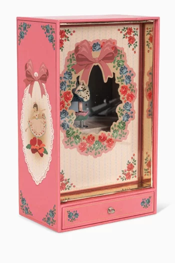 صندوق موسيقى وإضاءة على شكل راقصة باليه