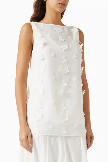 بلوزة آريا مزينة بتطريزات