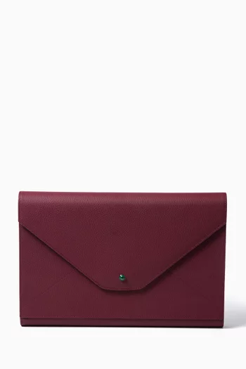 Envelope Travel Backgammon in Leather