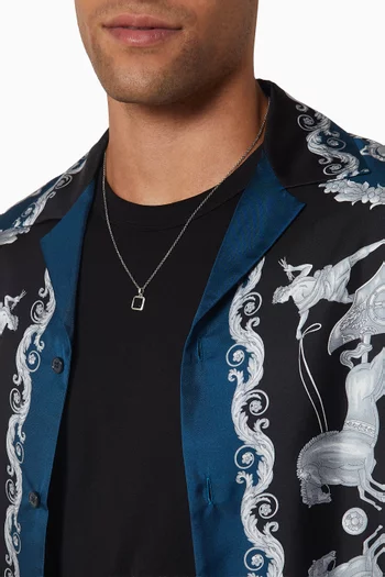 Armour Onyx Necklace in Sterling Silver