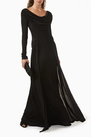 Aveline Draped Maxi Dress