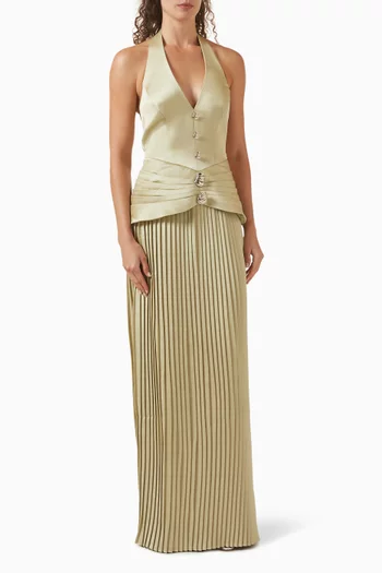 Fable Halterneck Maxi Dress