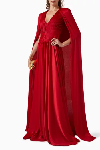 Noor Cape Maxi Dress