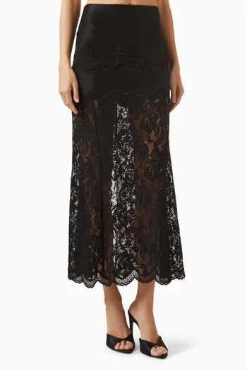 Midi Skirt in Lace