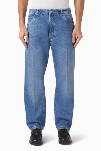 Windslow Creased Cowboy Jeans in Denim