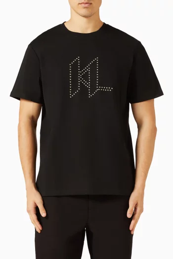 DNA Studded T-shirt in Cotton