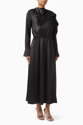 Maite Dress in Satin-crepe