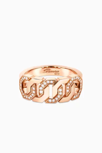 Thaman Diamond Ring in 18kt Rose Gold