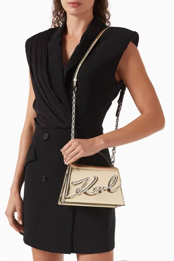 حقيبة كروس كيه/سجنتشر 2.0 صغيرة جلد لامع