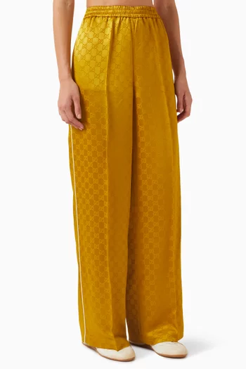 Elastic-waist Pants in GG Viscose Jacquard