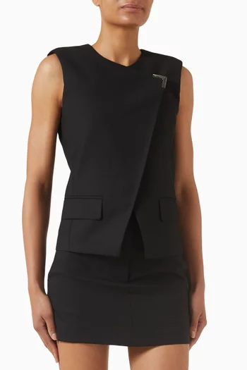 Metal-detail Waistcoat