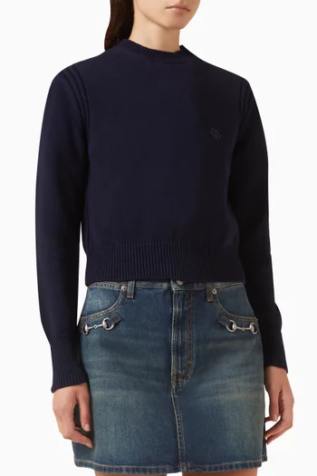 سويت شيرت مطرز قطن