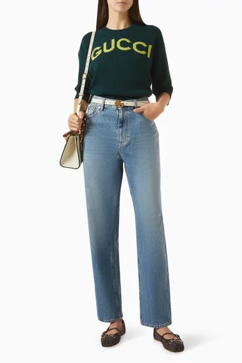 بنطال جينز بقصة ضيقة دينم قطني