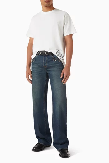 تي شيرت بشعار الماركة قطن