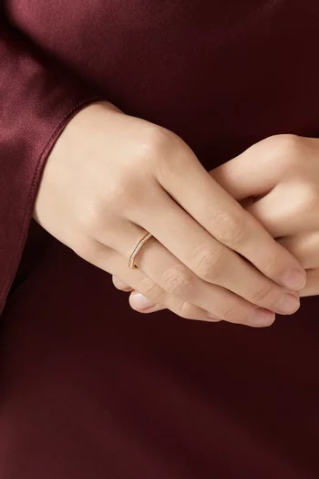 Dibla Turath Diamond Ring in 18kt Rose Gold