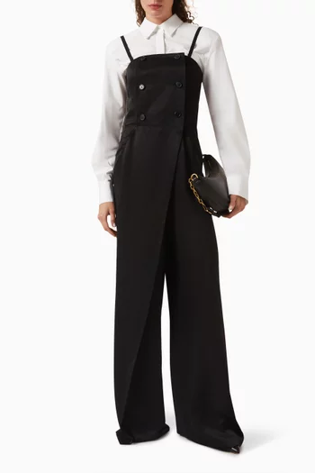 Tailored Jumpsuit in Woven-fabric