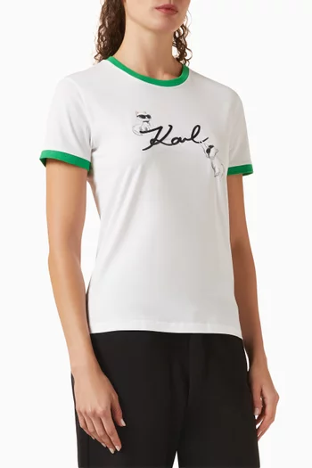 Ikon Signature Choupette T-shirt in Cotton-jersey