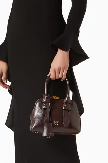 حقيبة بولينغ اسكيب ميني جلد لامع