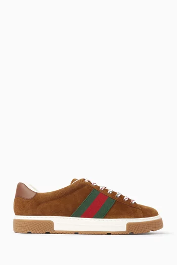 Ace Web Sneakers in Suede
