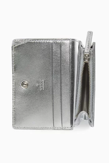 محفظة صغيرة بشعار حرفي GG قنب مغلف