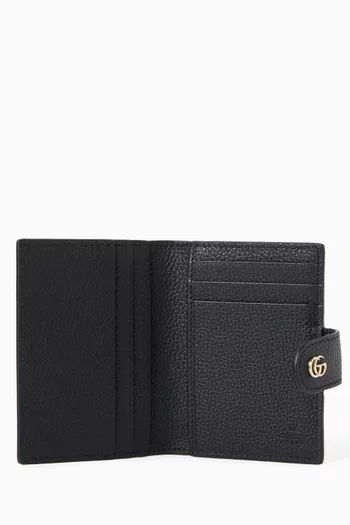 GG Marmont Card Case in Leather & GG Supreme Canvas