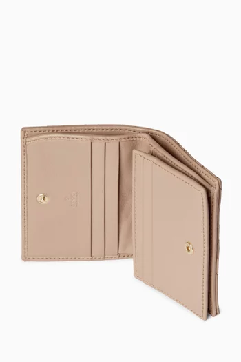 Mini GG Marmont Wallet in Leather