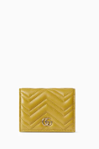Mini GG Marmont Wallet in Matelassé Leather