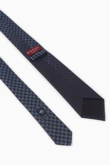 Gradient GG Jacquard Tie in Silk