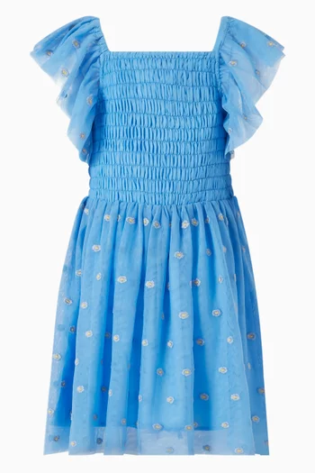Embroidered Tulle Dress