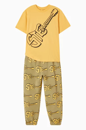 Guitar Logo Sweatpants in Cotton