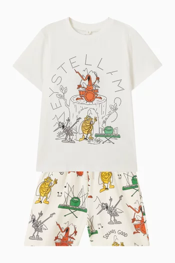 Logo Graphic T-shirt in Cotton