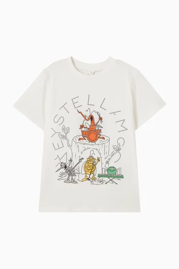 Logo Graphic T-shirt in Cotton