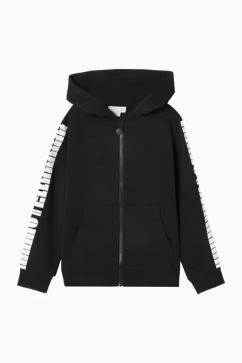 Piano Logo Hoodie in Cotton