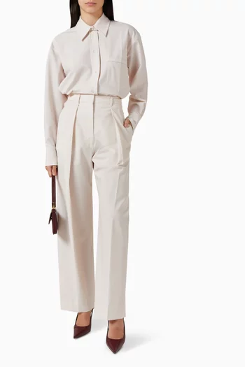 Crop Button-up Shirt