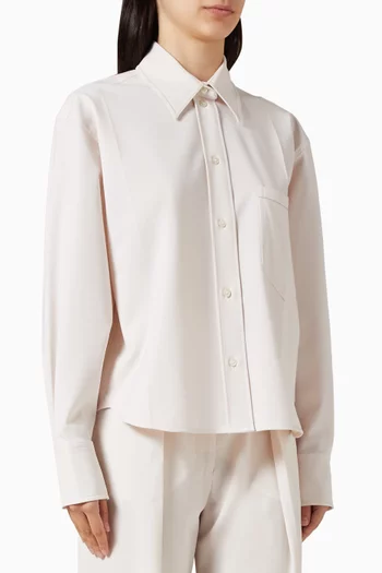 Crop Button-up Shirt