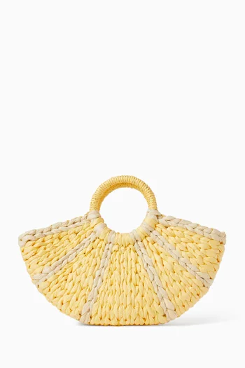 Lemon Straw Bag