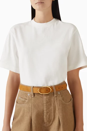 La Ceinture Calisson Belt in Suede