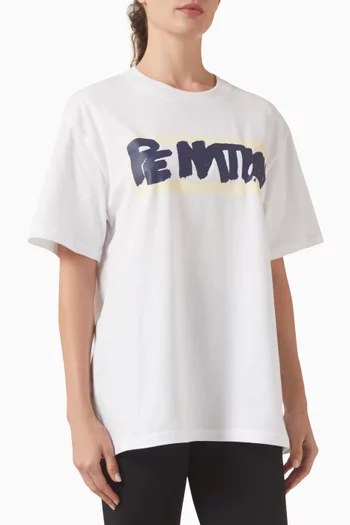 تي شيرت فرونت لاين بقصة فضفاضة قطن