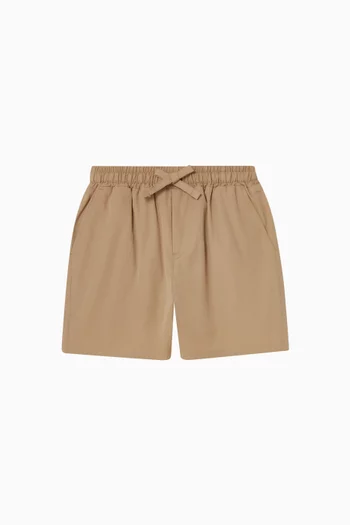 Logo Drawstring Shorts in Cotton