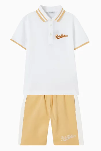 Embroidered Polo Shirt in Cotton
