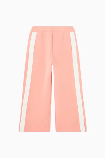 Striped Sweatpants in Cotton-fleece