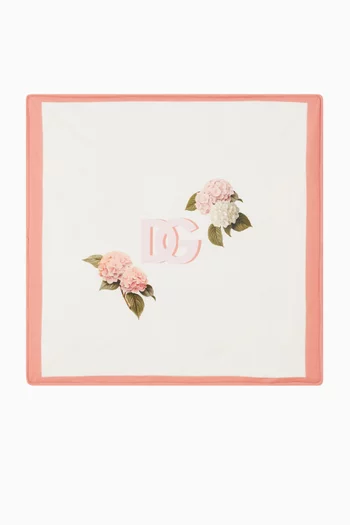 Floral Blanket in Jersey Cotton