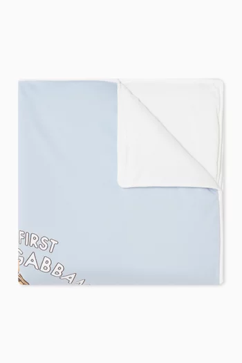 Leopard-print Blanket  in Cotton